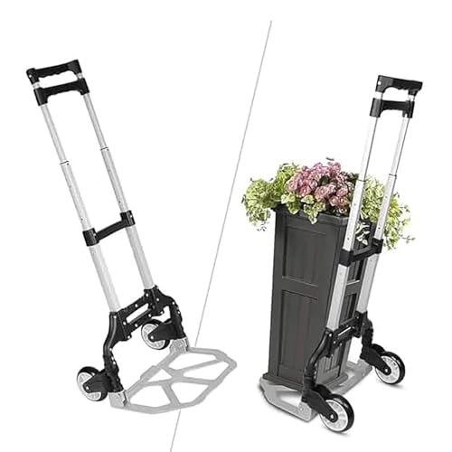 Carretilla plegable portátil con mango retráctil ajustable miniatura 2