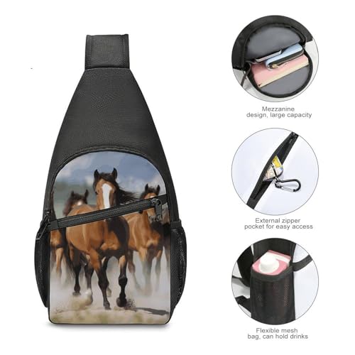 Bolso running horses tipo bandolera para senderismo miniatura 5