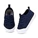 BMCiTYBM Toddler Walking Sneakers Mesh Barefoot Boys Girls Breathable Shoes Tennis Outdoor Indoor Slip On Navy Size 8 Toddler