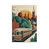 ONOTIO Wuppertal Deutschland Vintage Reiseposter Baum 30 x 