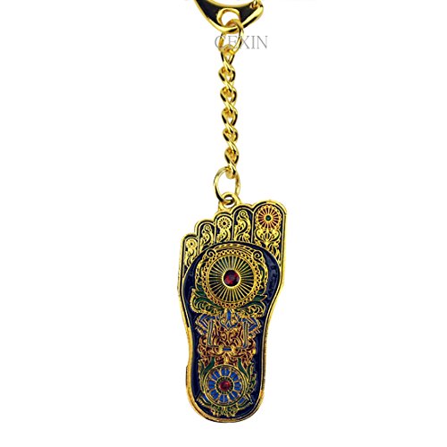 Cexin 2018 Fengshui Hamsa buddha voet amulet sleutelhanger met rode draad armband W3206