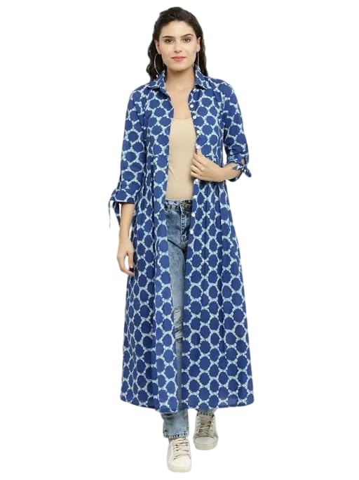 indibelle Women Casual Lightweight Cotton Ethnic Printed Long Shrug-picture-55