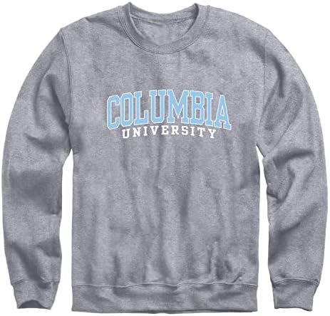 Ivysport Mens Columbia University Crewneck Sweatshirt, Classic, Columbia Classic - Grey, Medium