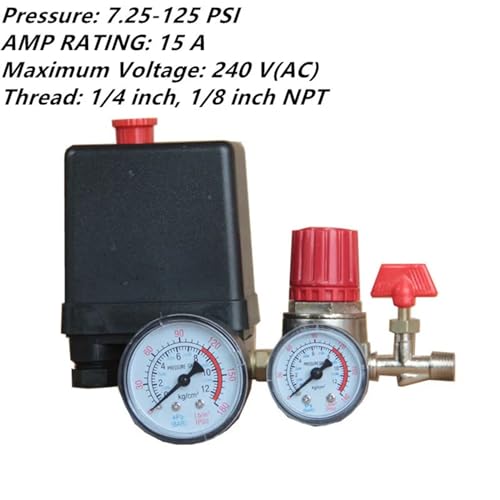 Interrupteur de pression compresseur 125 PSI avec commande de contrôle 240V - 4