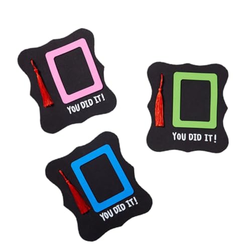 GRIRIW Diy Photo Frame Kit for Kids 3 Desktop Frames Graduation Present Non-woven Material Enhance Creativity Style