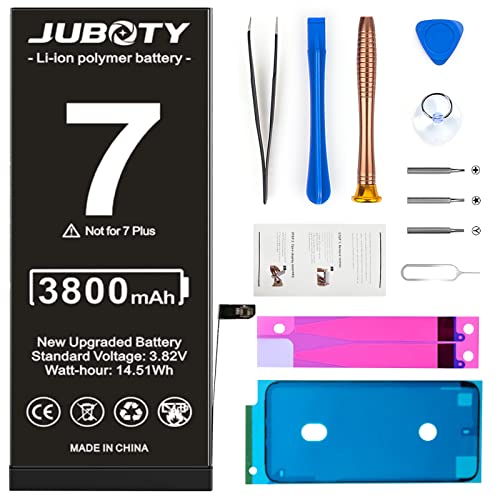 JUBOTY 3800mAh Battery for iPhone 7, Li-ion Internal...