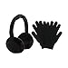 Produktbild KitSound Winter Pack Woll Kopfhörer mit Touchscreen-Handschuh schwarz