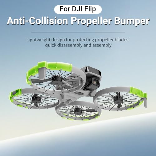Image of Flip Propeller Guard, Propeller Collision Protection Ring for DJI Flip Drone, Soft TPU Bumpers, 20g Ultra-Lightweight Flip Bezel Anti-Collision Protectors Prop Cover Guards