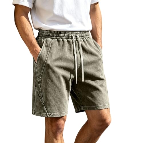 Pantalon de jogging court homme en coton stretch et respirant pour le sport