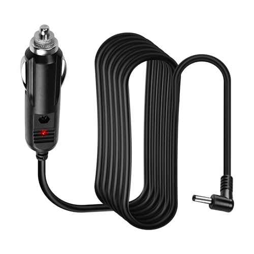MEIRIYFA Car DC3.5 Charger Power Cord 12V Car Cigarette Lighter Plug Adapter Wire Radar Detector Cable for Car Radars RAD – 2M