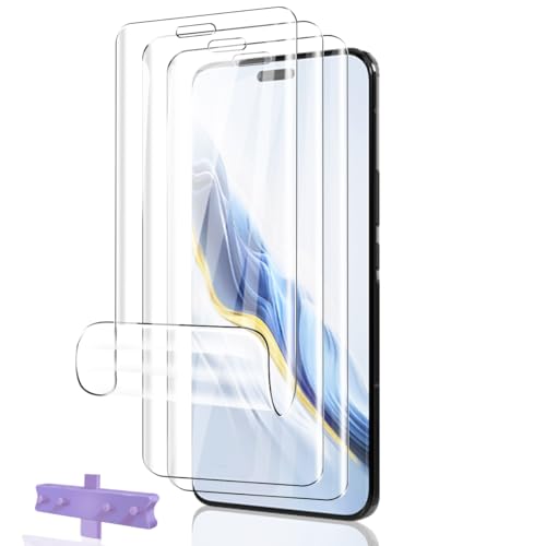 Phlleyaa Schutzfolie für Honor Magic 6 Pro für Panzerglas Weich TPU 3 Stück HD Klarsicht Displayschutz Einfache Montage Anti-Bläschen Bläschenfrei Kratzfest Displayschutz für Honor Magic 6 Pro