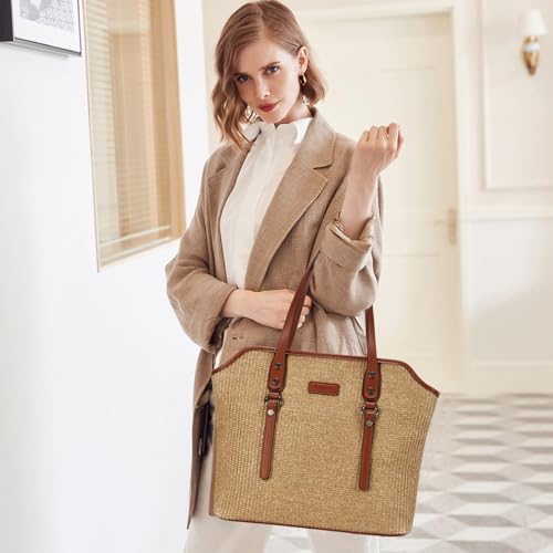 Blucoay Large Capacity Straw Tote