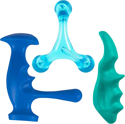 Image of iunxkmi 3-in-1 Manual Massage Tools-Thumb Shaped Massager, Trigger Point Pressure Massager, and 3-Legged Massage Knobs for Full Body Deep Tissue Massage, Stress Relief, and Muscle Recovery