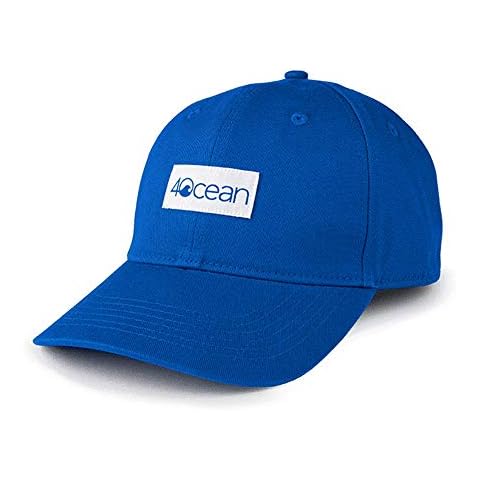4Ocean Organic Cotton Low Profile Dad Hat (Logo Patch) Blue Cover