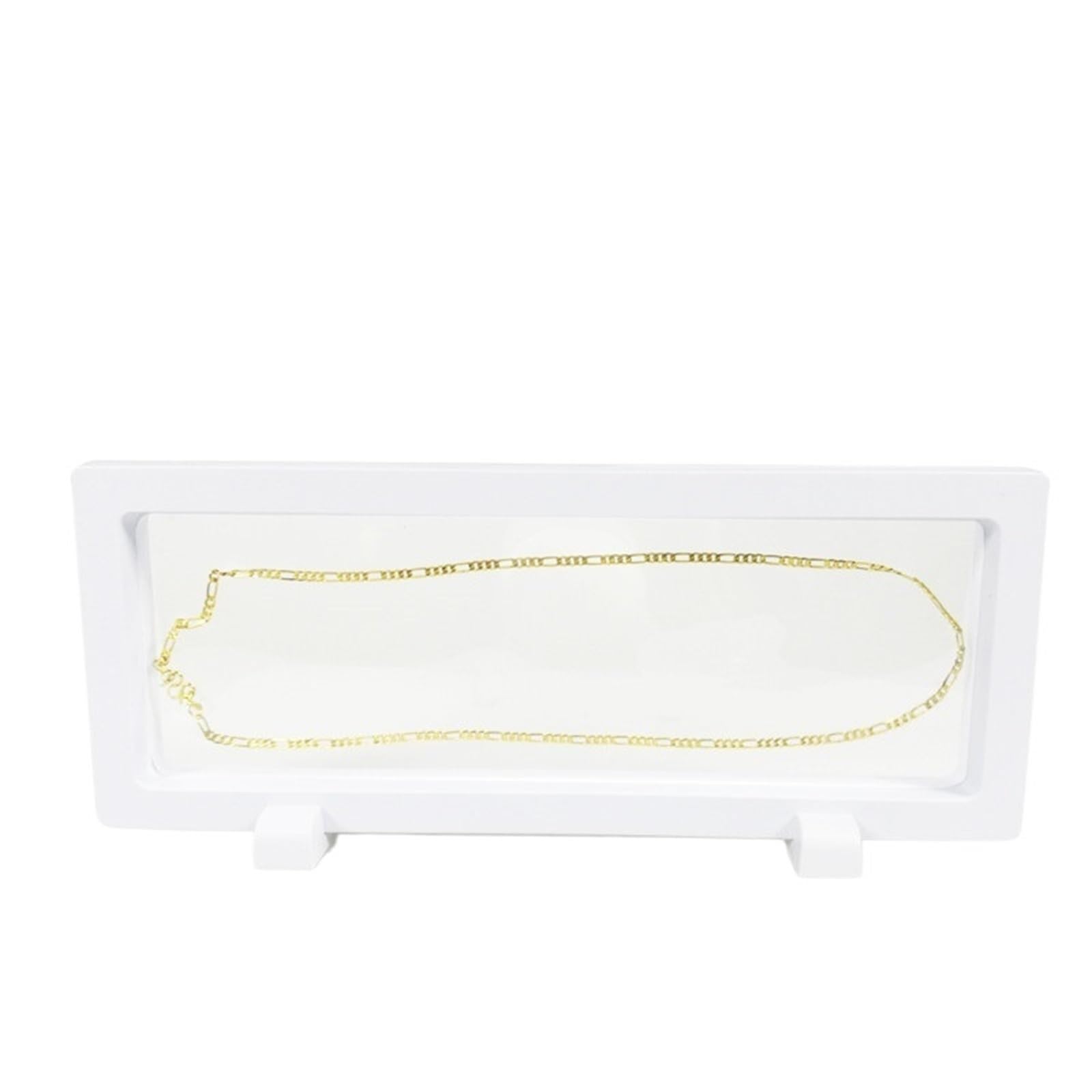 20pcs Black And White Plastic Suspended Display Case Earrings Coins Gemstones, Rings Jewelry Storage PET Film For Earring Necklace Bracelet(White 9x23.0cm)