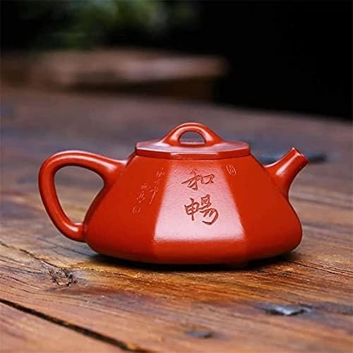 Tetera morada de arcilla mineral: juego de té Kungfu de cerámica octogonal tradicional 3