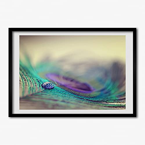 Cadre photo affiche 70x50 cm Tulup tableau cadre en bois salon peinture moderne