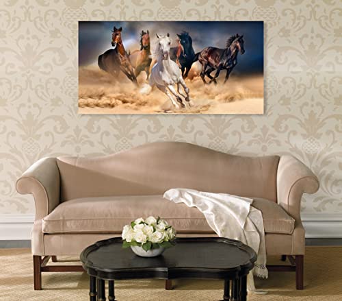 Running Horse Canvas Wall Art Prints Paintings Animal Pictures Artwork For Living Room Decor #TOP5