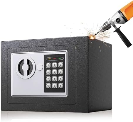 4.6L Home Digital Safe Electronic Cabinet Cash Box, Boxes with Tw...