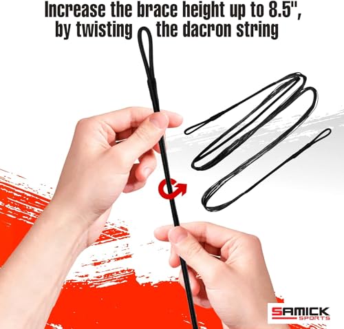 SAMICK SPORTS Dacron Bow String Replacement for Archery Recurve Traditional & Longbow Bows Bowstring - Sizes 12, 14, 16 Strands - Length Sizes 44-70 Inches by SAMICK SPORTS - Image 3