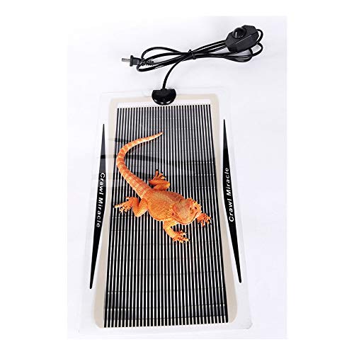 CM Reptile heating pad with temperature control Pet heater moisture proof mold protection Tortoise Snakes Lizard Gecko Spider Crawler safety,25W