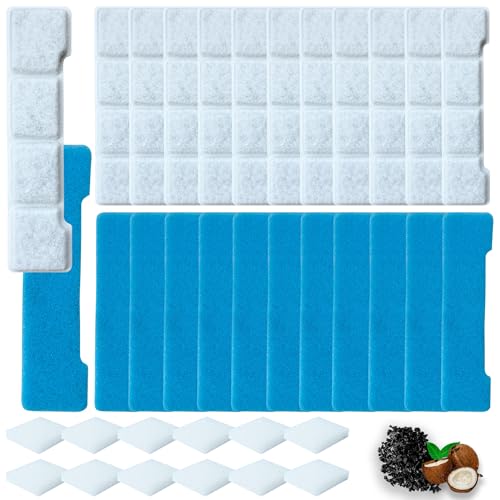 AFJWUZ 12 Set Dog Water Fountain Filters Replacement Compatible with SIBAYS 4Gal/15L for Kastty 4Gal/15L Stainless Steel Fountain