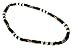 Black Ball White Shark Bones Beads Surfer Beach Elastic Necklace Boy Men Hawaiian Natural Jewelry