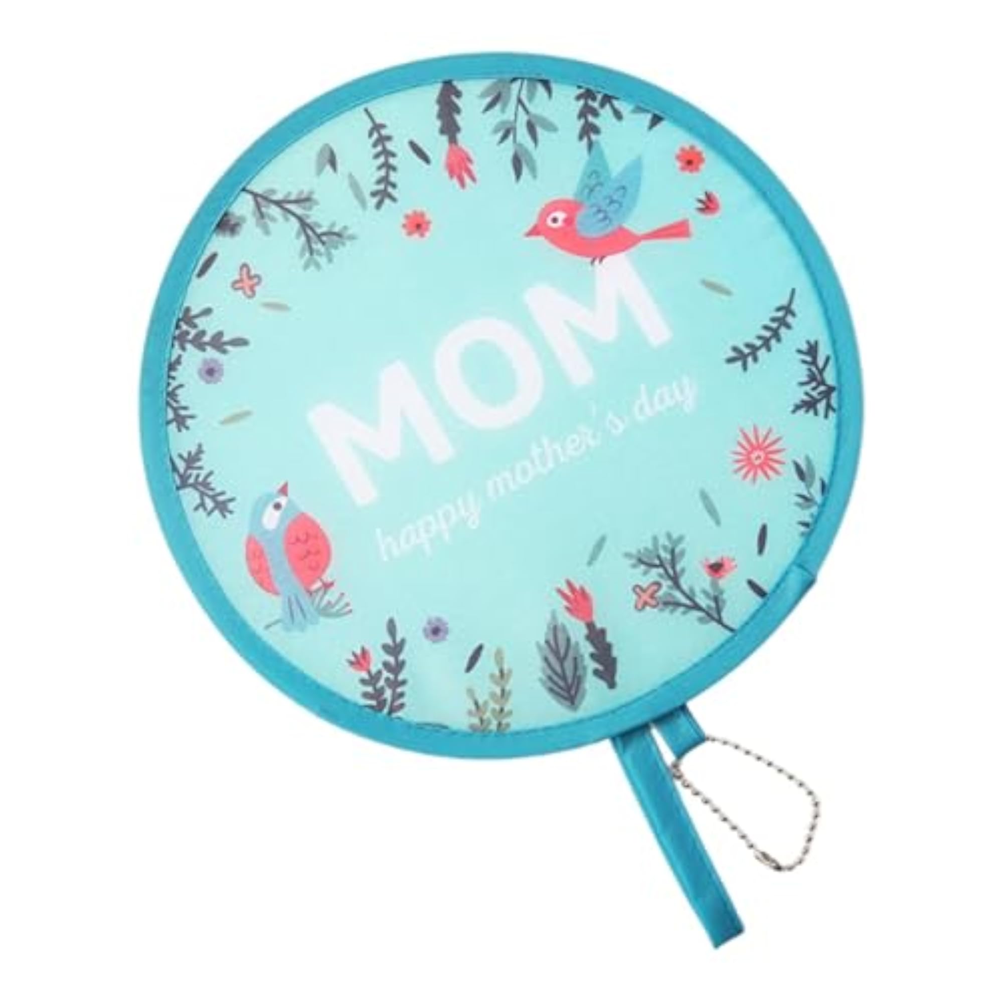 Foldable Round Decorative Handheld Fan for Parties