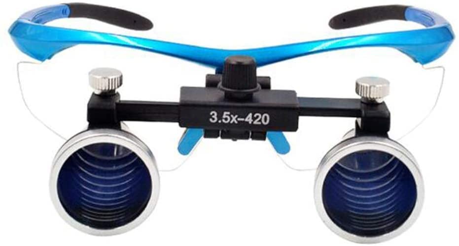 Lupa Binocular 3.5X con Luz Frontal - Gafas con Lupa Binocular Y Práctico Estuche De Transporte