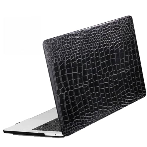 Coque MacBook Pro 13 Pouces A1278 (2008-2012 avec CD) Étui Rigide Plastique Noir Alligator