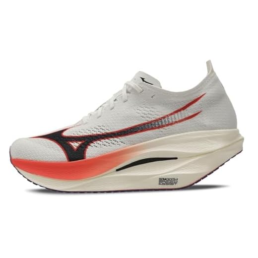 Tênis Mizuno Wave Rebellion Pro 3 Masculino (Branco/Vermelho, BR, Adulto, Numérico, 39)