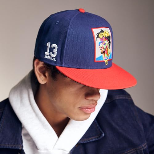 Gorra ajustada Framed Ronald Acuna Jr azul marino 6 7/8 miniatura 4