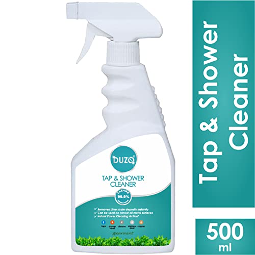 Image of Duzo Tap & Shower Cleaner Spray Lime scale and Hard Water Stain Remover Spearmint 500ml