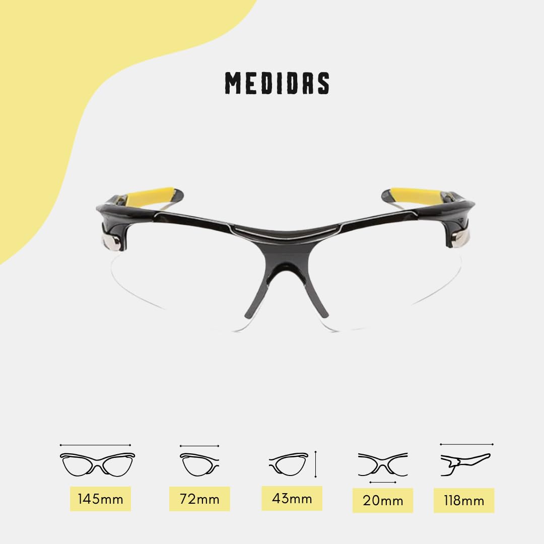 J LMS Gafas padel gafas proteccion padel con lentes protectoras transparentes gafas de seguridad deportiva pádel