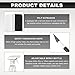 Wevdn 3 PCS Car Window Film Kit, Durable Easy to Apply Glass & Car Windows Tint Kit, Practical Window Film Installation Tools Kit Includes Felt Scraper Carving Knife 100ML Spray Bottle