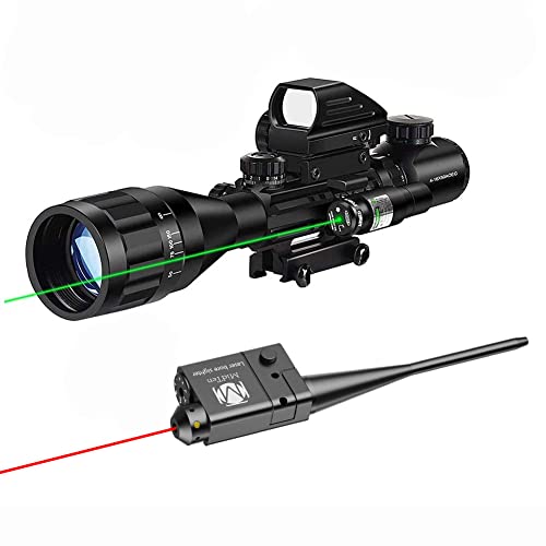 Midten 4-16X50 Tactical Dual Illuminated Multi-Function Optics And Red Laser Boresighter #TOP30