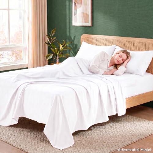 Popfavor Deep Pocket Twin XL Sheet Set, Cooling Bedding with Side Pockets - image 8
