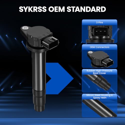 Image of 4-Pack UF326 Ignition Coils Compatible with Nissan Sentra 2000-2002, 1.8L L4 - Replaces 224484M500 224484M50A SKIC018 UF232 COP486 CUF326 6734013 GN10505
