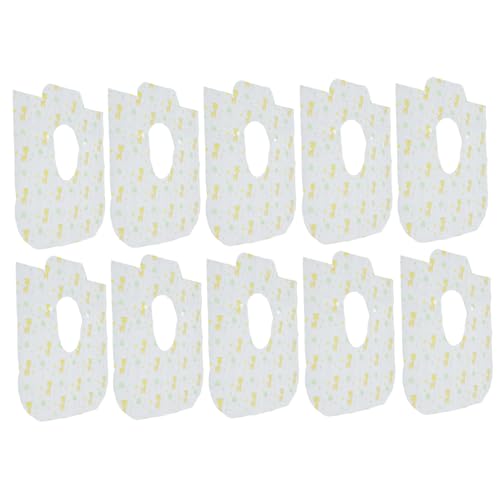 Ciieeo 10pcs Disposable Toilet Seat Covers Travel Toilet Sets Pad Adhesive Covers for Public Restroom Waterproof