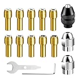Compatibilidad universal con herramientas para Dremel: Este set de 15 piezas incluye un portabrocas 4486 compatible con todas las herramientas rotativas para Dremel. Acepta una amplia gama de accesorios como fresas, discos de pulido, limas y brocas, ideales para proyectos de bricolaje, trabajos de precisión y grabado