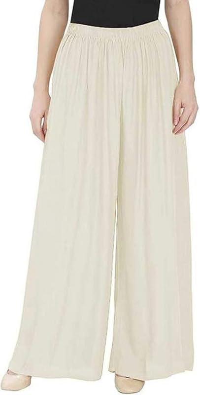 fancy star Women's and Girls Reyon Plazo Pant for Girls Regular Fit Palazzo Pants.-picture-26