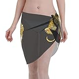 Fácil de combinar: la cubierta semitransparente para trajes de baño tiene varios colores vibrantes para que elijas, son fáciles de combinar con tu ropa, te hacen más encantadora y atractiva, se ata fácilmente a tu cintura.