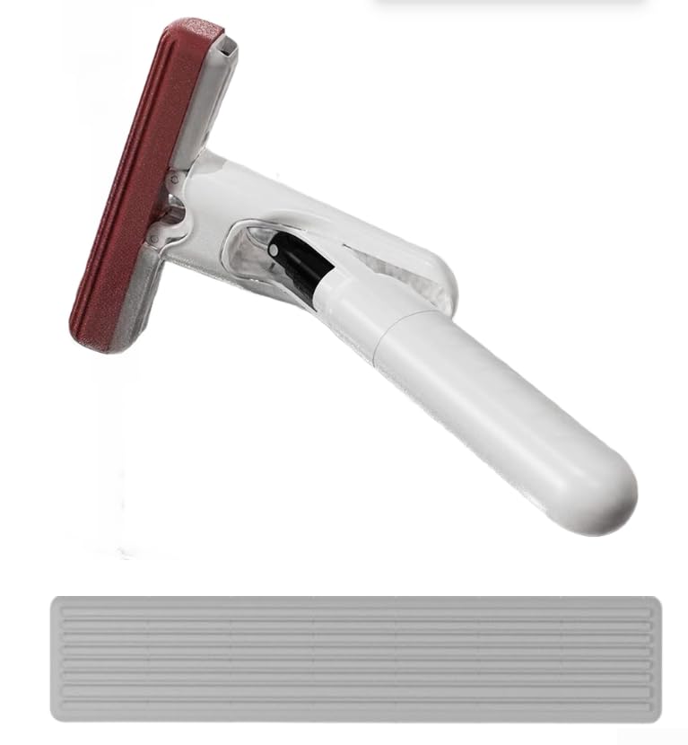 Mopa con spray de limpieza eficiente para manos con tela absorbente para resultados impecables (B blanco)
