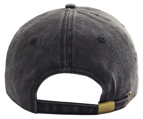 Image of Best Dad Ever Hat for Men, Adjustable Cotton American Flag Leather Patch Baseball Cap for Dad Papa