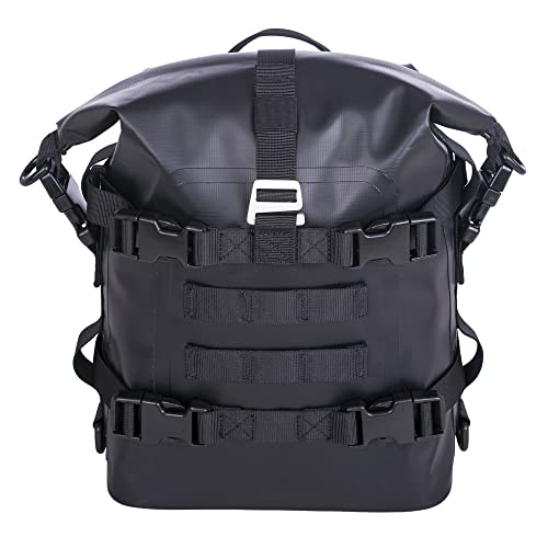 WILD HEART ローラー バンパー バッグ8L完全防水、クイックインストール、お手入れが簡単多機能防水バッグ (ブラック)