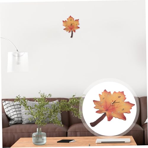 Horloge suspendue feuille d'érable chic idée cadeau maison - 8