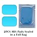 KFHENSOMR 50Pcs Gel Pads for Abs Stimulator Replacement, Reusable Gel Sheet Pads for Toner Toning Belt, EMS Abdominal Muscle Trainer Accessory for Arm Belly Thigh Flab Waist Workout (Blue)
