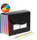 24 Pockets Expanding File Folder, Large A4 or Letter Size Paper Document Folder,Self Standing Accordian File Organizer (Upgraded)