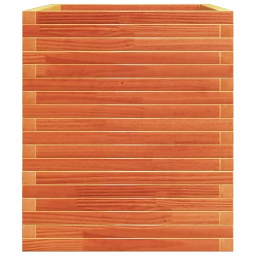 Jardinière en bois massif robuste marron de qualité pour extérieur - 7