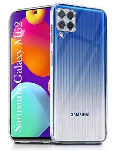 Image of Jkobi Back Cover for Samsung Galaxy M62 (Silicone Clear Shockproof Case with Camera Protection | Soft and Flexible | Transparent)
